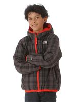 Boys Reversible Down Moondoggy Jacket (Fiery Red) - Reverse Side