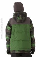 Boys Vestamatic Triclimate 3-in-1 Jacket (Conifer Green) - Back View