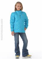 F12 Girls Aconcagua Jacket (Turquoise Blue) - Alt. View