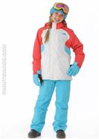 Girls Fallon Triclimate 3-in-1 Jacket (TNF White/Teaberry Pink) - Alt. View