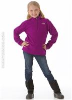 Girls Glacier 1/4 Zip (Premiere Purple) - Alt. View