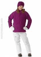 Girls Insulated Cameele Jacket (Premiere Purple) - Alternate View