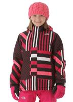Girls Insulated Denay Jacket (Razzle Pink Stripe) - Girls Insulated Denay Jacket (Razzle Pink Stripe)