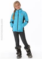 Girls Lil Crympt Jacket (Turquoise Blue) - Alt. View