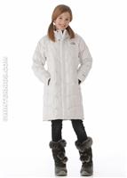 Girls Metropolis Parka (TNF White) - Alt. View