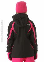 F12 Girls Mountain View Triclimate 3-in-1 Jacket (TNF Black/Razzle Pink) - Back View