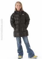Girls Transit Down Jacket (TNF Black) - Alt. View