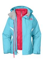 Girls Boundary Triclimate 3-in-1 Jacket (Turquoise Blue) - Studio Shot