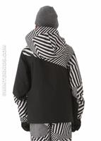 Boys Ace Insulated Jacket (Black) - Back View