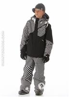 Boys Ace Insulated Jacket (Black) - Alt. View