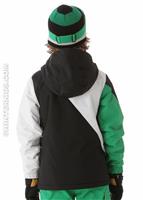 Boys Impact Insulated Jacket (Black) - Back View
