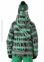 Boys Impact Insulated Jacket (Echo Stripe) - Back View