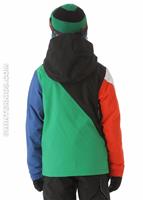 Boys Impact Insulated Jacket (White) - Back View