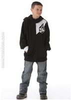 Jude Hooded Full Zip (Black) - Alt. View