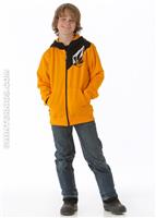 Jude Hooded Full Zip (Orange Burst) - Alt. View
