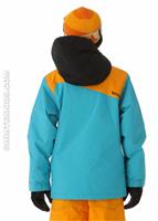 Boys Mars Insulated Jacket (Sky) - Back View