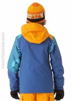 Boys Mission Insulated Jacket (Arctic Blue) - Back View