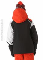 Boys Mission Insulated Jacket (Black) - Back View                                                                                                                                             
