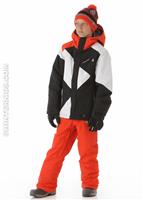 Boys Mission Insulated Jacket (Black) - Alt. View                                                                                                                                             