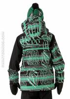 Boys Mission Insulated Jacket (Echo Stripe) - Back View