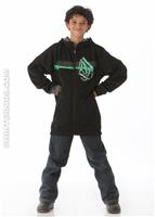 Mustard Long Fleece Full Zip (Black) - Alt. View                                                                                                                                             