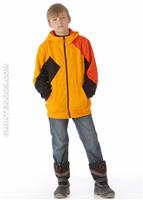 Taxman Sherpa Lined Fleece Full Zip (Orange Burst) - Alt. View