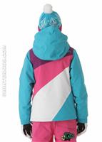 Girls Bird Insulated Jacket (Sky) - Back View                                                                                                                                             