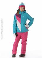Girls Bird Insulated Jacket (Sky) - Alt. View                                                                                                                                             