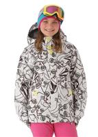 Girls Poppins Insulated Jacket (Cats Collage) - Girls Poppins Insulated Jacket (Cats Collage)