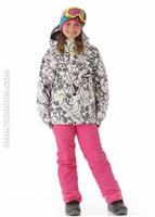 Girls Poppins Insulated Jacket (Cats Collage) - Alt. View