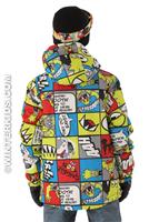 Boys Snaggle Strip Insulated Jacket (Acid Snaggle Strip) - 686 Boys Snaggle Strip Insulated Jacket (Acid Snaggle Strip) Back