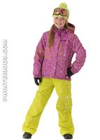 PF JULIUS PFUNFETTI JKT (LT ORCHID) - Paul Frank Girls Julius PFunfetti Insulated Jacket (Light Orchid) Full                                                                                