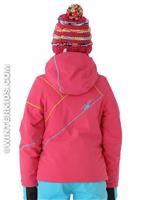 Girls Tresh Jacket (Diva Pink/Splash/Sharp Lime) - Spyder Girls Tresh Jacket (Diva Pink/Splash/Sharp Lime) Back