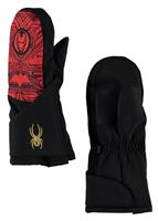 Mini Marvel Overweb Ski Mitten - Black/Ironman - Spyder Mini Marvel Overweb Ski Mitten - WinterKids.com
