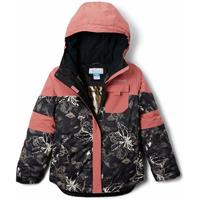 Girls Mighty Mogul II Jacket - Black Aurelian / Dark Coral -                                                                                                                                                       