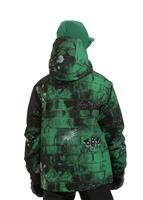 Boys Mannual Bricks Insulated Jacket (Kelly) - Back View