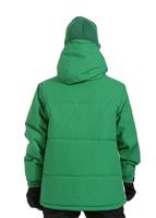 Boys Mannual Puffy Jacket (Kelly Colorblock) - Back View