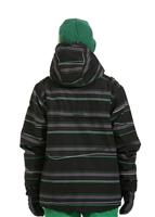 Boys Smarty Incline Insulated 3-in-1 Jacket (Black Stripe) - Back View