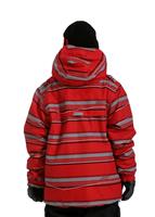 Boys Smarty Incline Insulated 3-in-1 Jacket (Red Stripe) - Back View