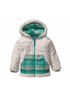 Baby Reversible Tribbles Jacket (Headlands Plaid: Turquoise) - Reverse Side