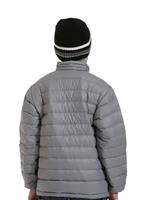 Boys Down Sweater (Feather Grey) - Back View
