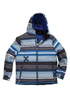 Boys Stripe Insulated Jacket (Royal Skurvy Stripe) - Studio Shot