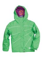 Girls Lumina Insulated Jacket (Apple Linen) - Studio Shot