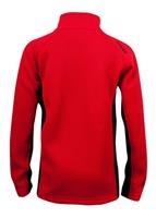 Boys Constant Full Zip Sweater (Red) - Back View