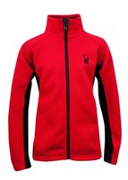 Boys Constant Full Zip Sweater (Red) - Studio Shot