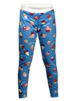 Youth Pepper Skins Print Bottom (Cupcakes-Blue) - Hot Chillys Youth Pepper Skins Print Bottom (Cupcakes-Blue)