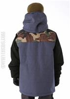 Boys Authentic Revert Jacket (Indigo Twill Denim) - 686 Boys Authentic Revert Jacket (Indigo Twill Denim) Back                                                                                            