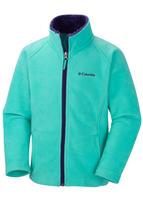 Girls Dotswarm II Fleece Full-Zip (Oceanic) - Columbia Girls Dotswarm II Fleece Full-Zip (Oceanic) Studio