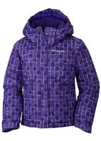 Girls Flurry Flash Jacket (Purple Lotus Print) - Columbia Girls Flurry Flash Jacket (Purple Lotus Print) Studio