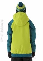 F15 Boys Troop Jacket - Lime Punch - DC Boys Troop Jacket (Lime Punch) Back                                                                                                                